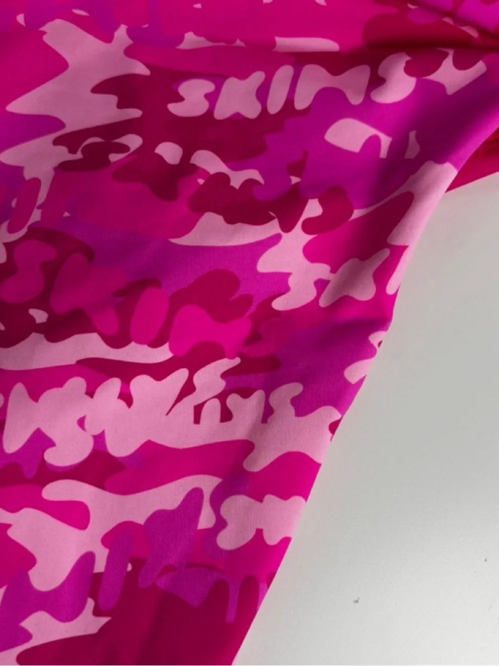 Skims Pink Camo High-Waist Bikini Bottoms